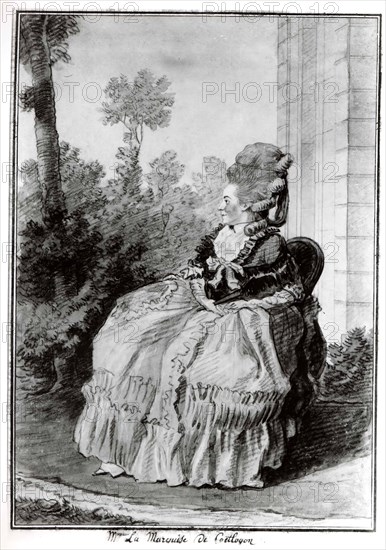 Madame la Marquise de Coëtlogon, ca. 1777.