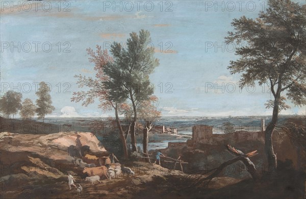 Extensive Pastoral Landscape, ca. 1700-1730.