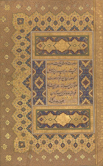 Unwan, Folio from the Shah Jahan Album, recto and verso: ca. 1630-40.