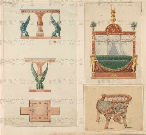 Designs for Furniture, ca. 1800-ca. 1840.