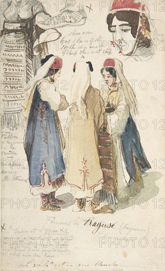 Peasant Women from Ragusa, 1848-1866.