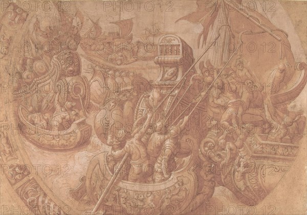 The Sea Battle in the Gulf of Morbihan, 16th century.