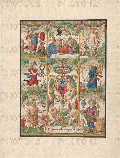 Classical Allegory with the arms of the Ochsenfelder, mid-16th century.