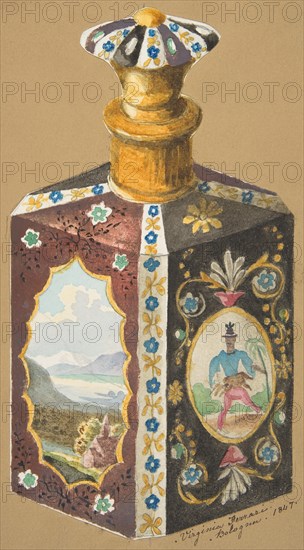 Design for a Decanter, 19th century.