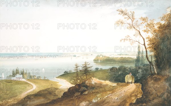 New York from Weehawk, ca. 1820-23.