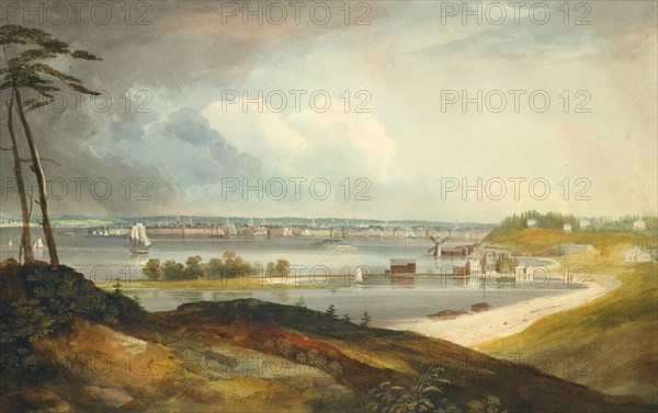 New York from the Heights near Brooklyn, ca. 1820-23.