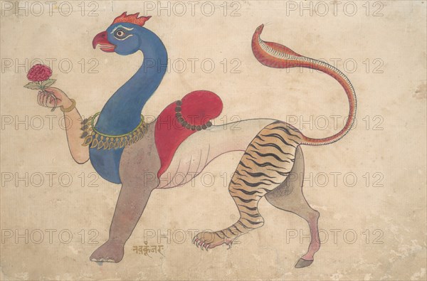 Navagunjara, a Universal Form of Krishna, ca. 1835.