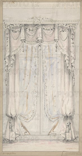 Design for Curtains, 1841-84.