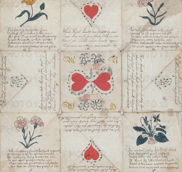 Valentine: Puzzle Purse, 1826.