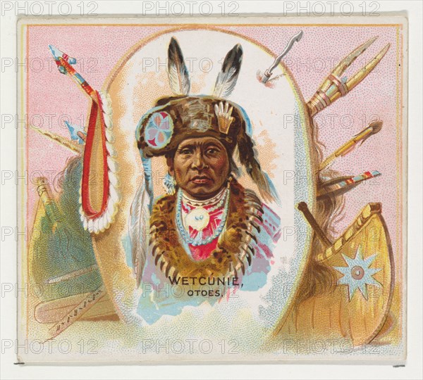 Wetcunie, Otoes, from the American Indian Chiefs series (N36) for Allen & Ginter Cigarettes, 1888.