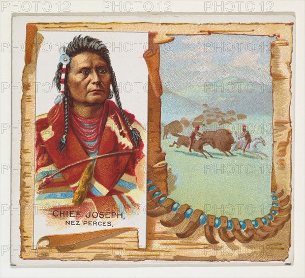Chief Joseph, Nez Perces, from the American Indian Chiefs series (N36) for Allen & Ginter Cigarettes, 1888.