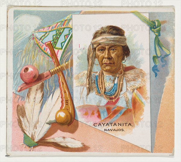 Cayatanita, Navajos, from the American Indian Chiefs series (N36) for Allen & Ginter Cigarettes, 1888.