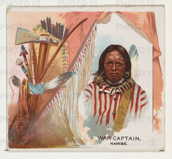 War Captain, Nambe, from the American Indian Chiefs series (N36) for Allen & Ginter Cigarettes, 1888.