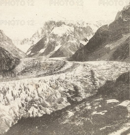 Mer de Glace from Montanvert, 1852.