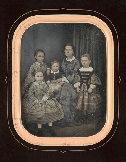 [Woman with Four Children], 1850s.