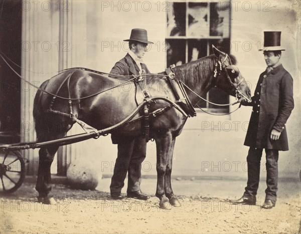 Reverend L. C. Cure and His Pony, 1859.