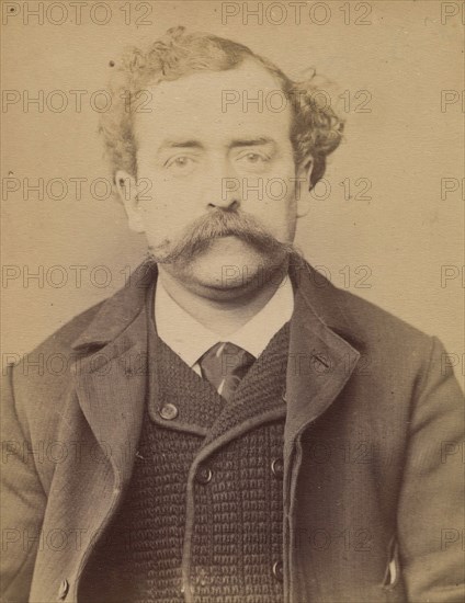 Ber(h)nard. Victor. 43 ans, né à Paris. Coupeur. Anarchiste. Fiché le 28/2/94., 1894.