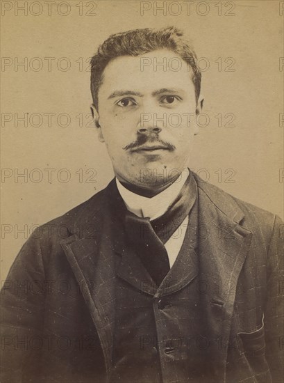 Masini (dit Mazzini). Angelo, Henri. 25 ans, né le 4/9/69 à Milan (Italie). ébéniste. Anarchiste. 1/9/94. , 1894.