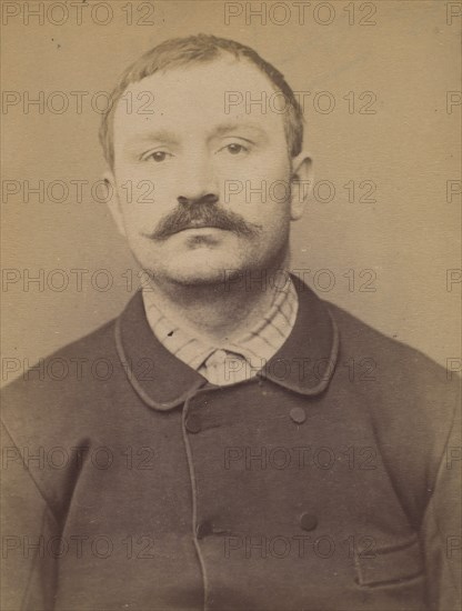 Giroux. Hippolyte. 34 ans, né à Montreuil les Mines (Saone & Loire). Mécanicien. Anarchiste. 28/2/94. , 1894.