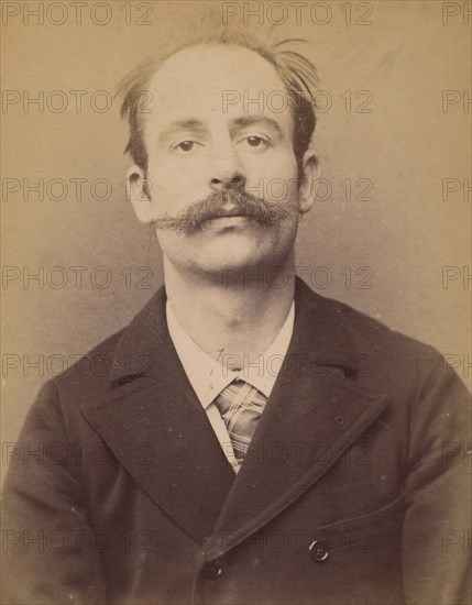 Notelez. Charles, émile. 29 ans, né à Paris XXe. Portefeuilliste. Anarchiste. 26/2/94. , 1894.