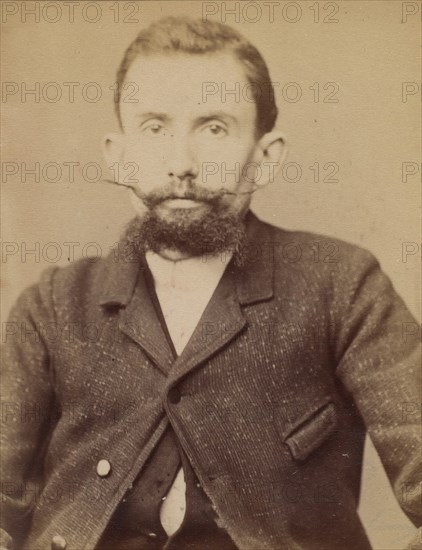 Etiévant. Henri, Achille. 32 ans, né à Flammanville (Manche). Typographe. Anarchiste. 4/3/94., 1894.