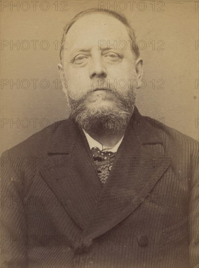 Berard. Adolphe. 52 ans, né le 26/9/41 à Paris Ve. ébéniste. Anarchiste. 16/3/94., 1894.