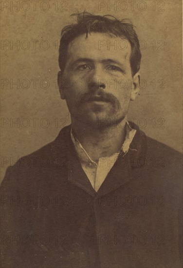 Ravachol. François Claudius K?nigstein. 33 ans, né à St-Chamond (Loire). Condamné le 27/4/92. , 1892.