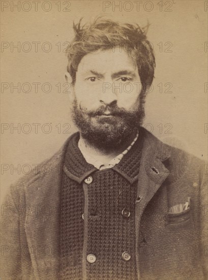 Garnier. Auguste. 34 ans, né à Périgny (Côte-d'Or). Journalier. Anarchiste. 2/3/94., 1894.