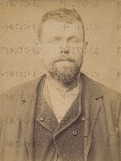 Auvin. Henri. 37 ans, né à St-Meme (Charente-Inférieure). Chaudronnier. Anarchiste. 1/3/94., 1894.