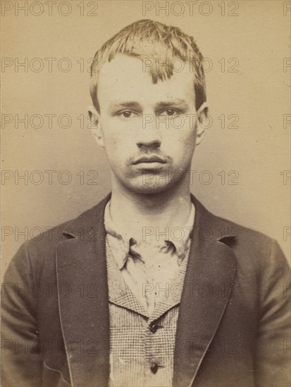 Deliège. Nicolas, François. 19 ans, né à Ixelles (Belgique). Tailleur d'habits. Anarchiste. 9/3/94. , 1894.