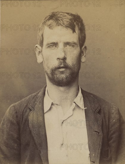 Foussard. Eugène. 26 ans, né le 7/12/67 à Dangeul (Sarthe). Peintre en bâtiment. Anarchiste. 2/7/94. , 1894.
