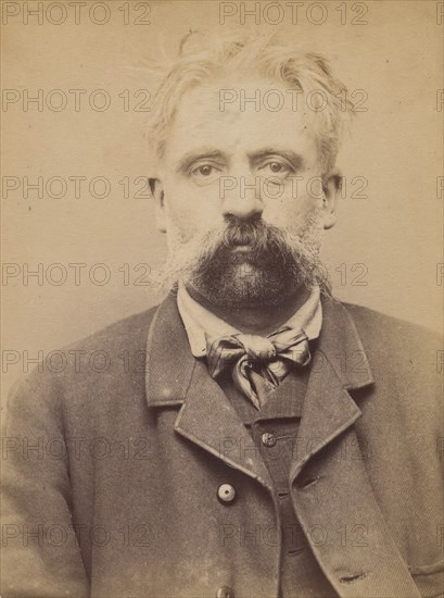 Baudart. Joseph, Philippe. 42 ans, né à Reims le 25/3/51. Boucher. Anarchiste. 15/3/94., 1894.