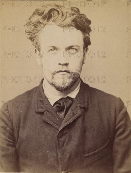 Brunet. Georges. 25 ans, né à Paris. Menuisier. Anarchiste. 4/2/94., 1894.