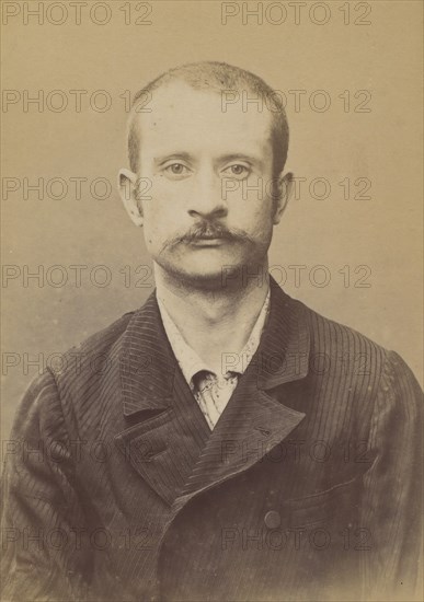 Saulnier. Alphonse, Joseph. 31 ans, né à Paris XXe. Tourneur sur bois. Anarchiste. 14/3/94. , 1894.