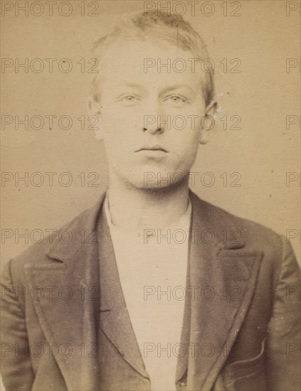 Chauvin. émile. 18 ans, né à Paris IVe. Employé. Anarchiste. 1/3/94., 1894.