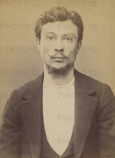 Bourbasquet. François. 25 ans, né le 11/3/69 à St Avé (Morbihan). Garçon coiffeur. Anarchiste. 2/7/94. , 1894.