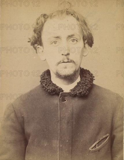 Chavanne. Gaston. 26 ans, né à Paris VIe. Graveur. Anarchiste. 28/2/94., 1894.