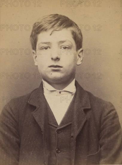 Bordes. Auguste. 15 ans, né à Paris XVIIIe. Garçon Marchand de vins. Anarchiste. 9/3/94., 1894.