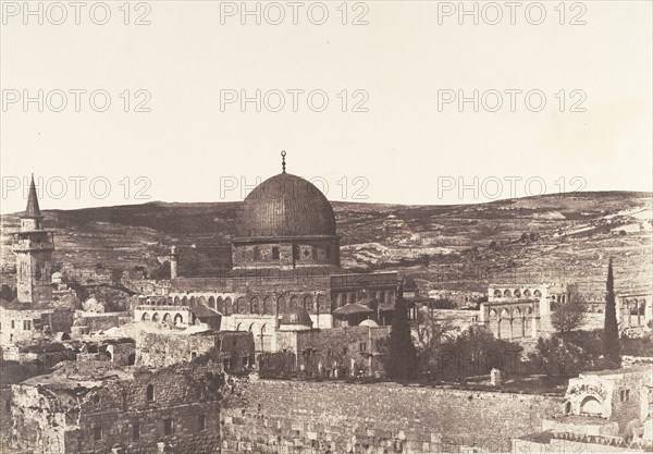 Jérusalem, Mosquée d'Omar, côté ouest, 1854.