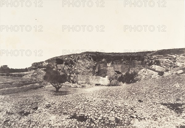 Jérusalem, Grotte de Jérémie, 1854.