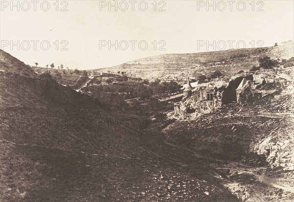 Jérusalem, Vallée de Josaphat, Vue générale, 1854.