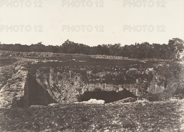 Jérusalem, Tombeau des rois de Juda, Cour extérieure, 1854.