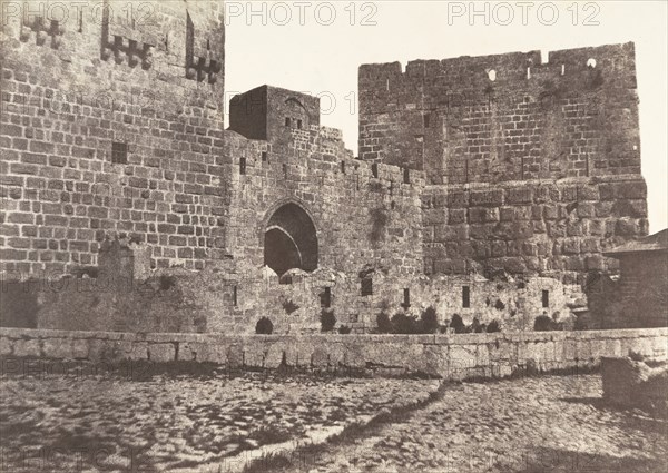 Jérusalem, Tour de David, 1854.