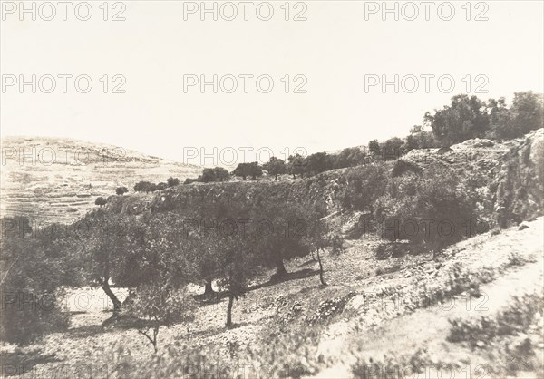 Jérusalem, Vue générale de la Vallée de Hinnom, 1854.