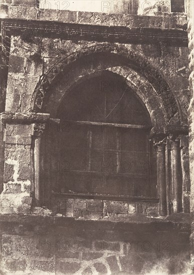 Jérusalem, Saint-Sépulcre, Détails de la Chapelle du Calvaire, 1854.