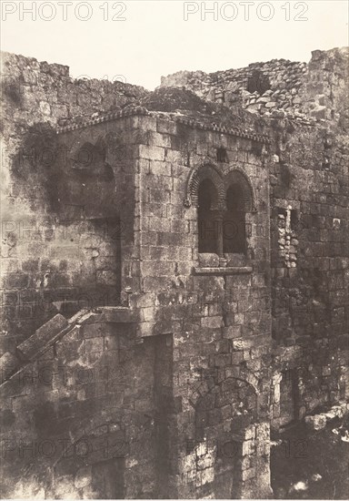 Jérusalem, Escalier arabe de Sainte-Marie-la-Grande, 1854.