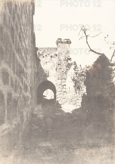 Jérusalem, Via Dolorosa, Reste antique, 1854.