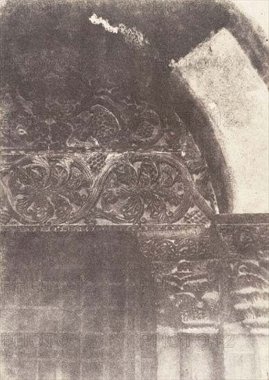 Jérusalem, Saint-Sépulcre, Intérieur de la Chapelle du Calvaire, 1854.