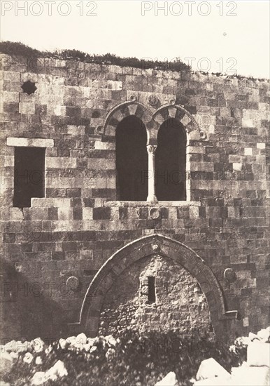 Jérusalem, Hospital de Sainte-Hélène, Face Sud, 1854.