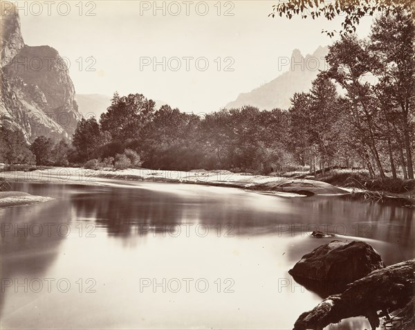 Looking Up Yosemite Valley, ca. 1872, printed ca. 1876.